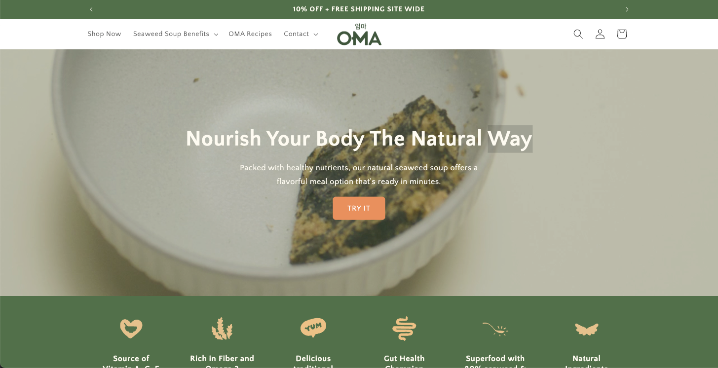 Website Optimization for an F&B Startup Brand